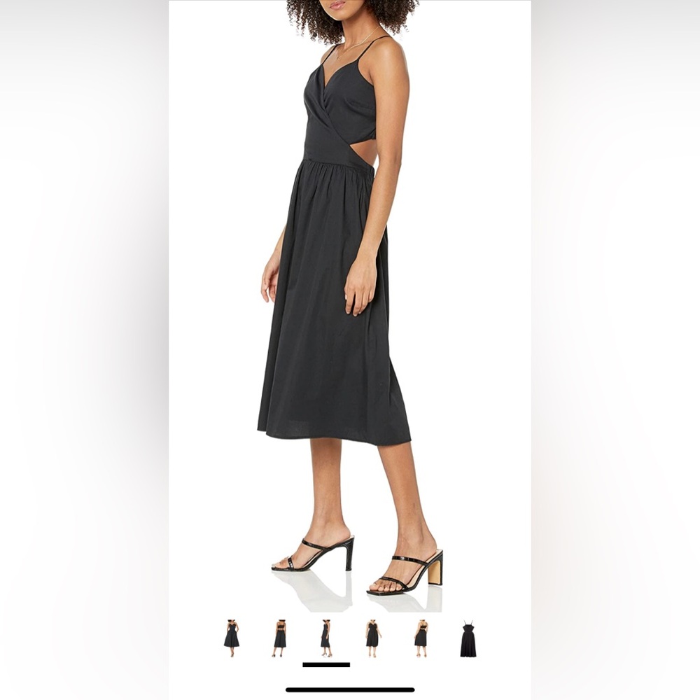 The Drop Women's Makenna Strappy Cross Front Smocked Back Midi Dress